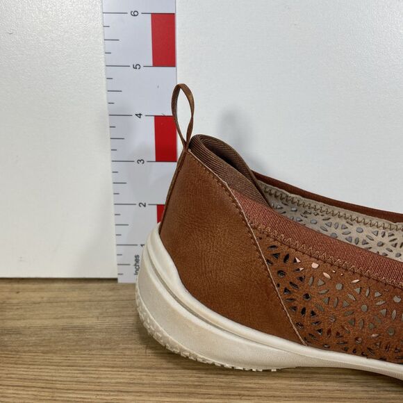 JBU Women 9.5 Emma Comfortable Casual Slip-On Ballet Flat Brown JBU by Jambu - Picture 9 of 11